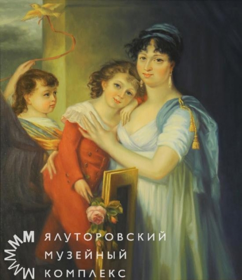  Семеновна Муравьева-Апостол, с сыном Матвеем и дочерью Екатериной.JPG